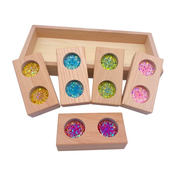 Pastel & Rainbow Gem Block Collection – 3 Styles with Wooden Storage Trays - Image 4