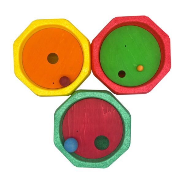 6-Piece Rolling Discs Set for Stepping Stones – Includes 6 Wooden Balls in Varying Sizes - Image 5