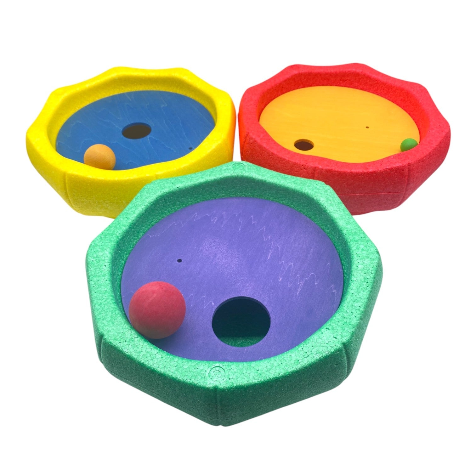 6-Piece Rolling Discs Set for Stepping Stones – Includes 6 Wooden Balls in Varying Sizes - Image 6