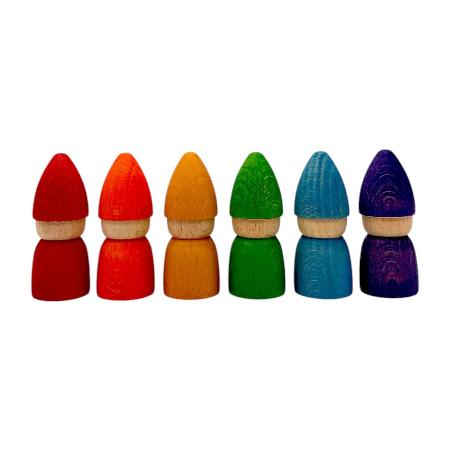 Rainbow & Pastel Wooden Peg Dolls Collection – 5 Styles - Image 3