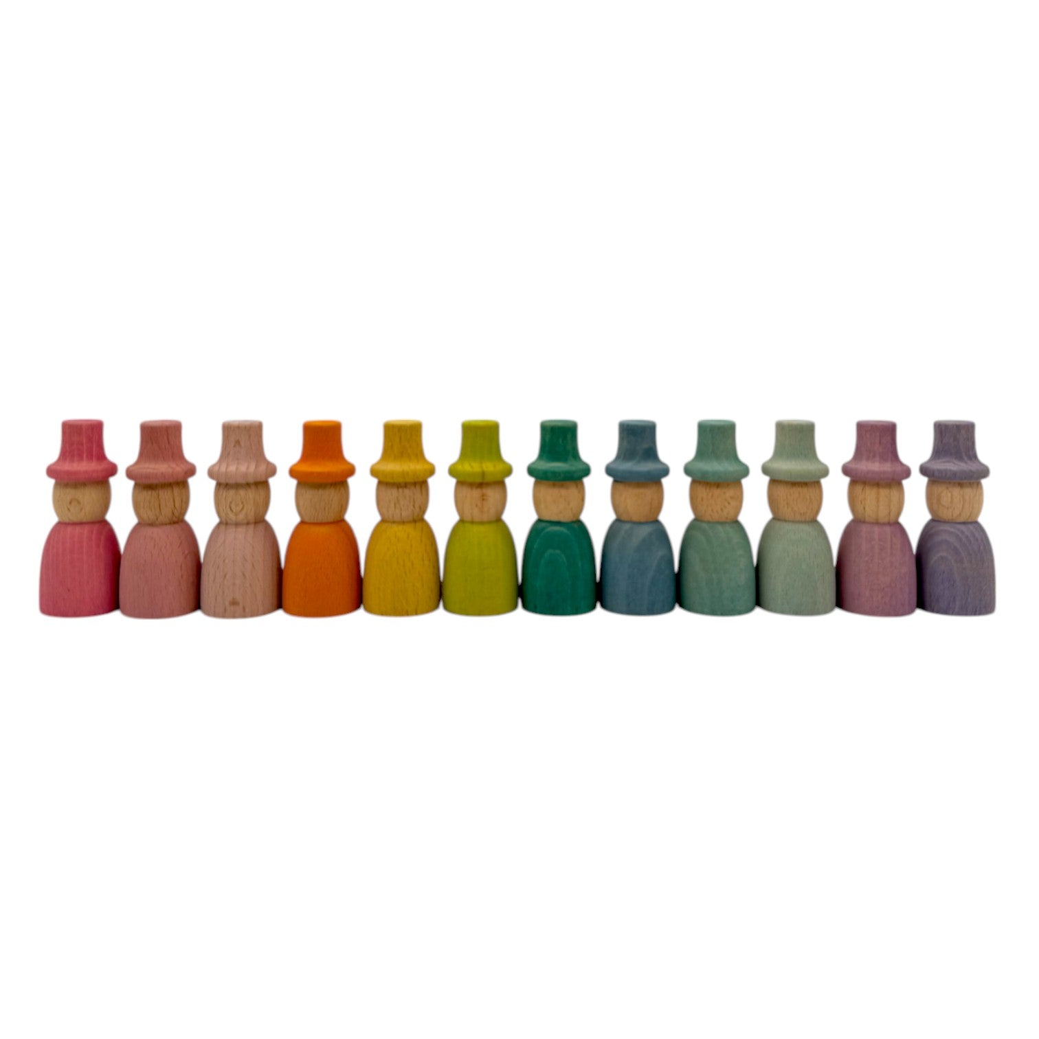 Rainbow & Pastel Wooden Peg Dolls Collection – 5 Styles - Image 5