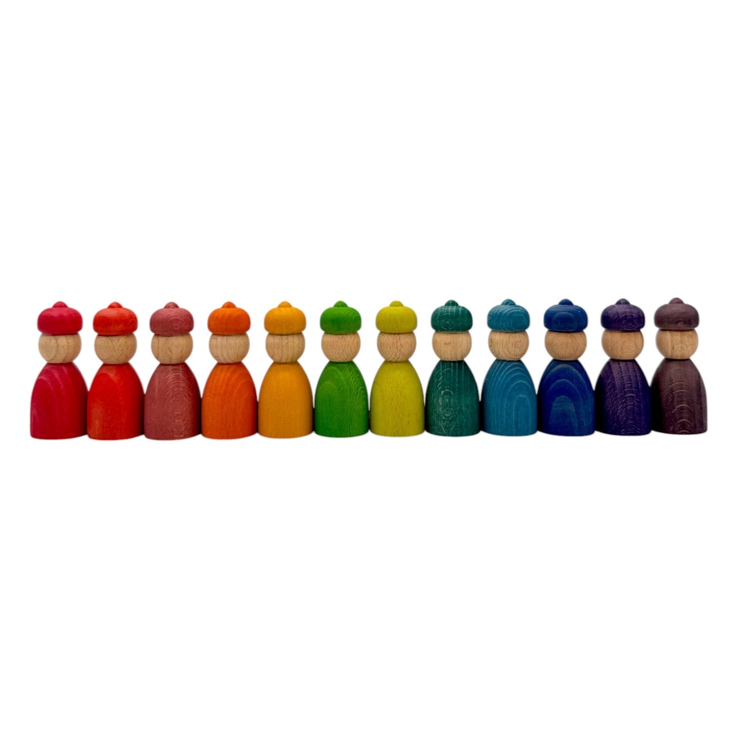 Rainbow & Pastel Wooden Peg Dolls Collection – 5 Styles - Image 6