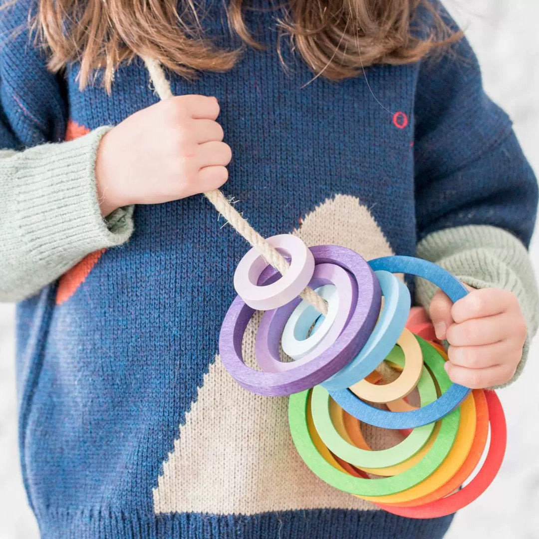24-Piece Rainbow Nesting Rings - Image 8