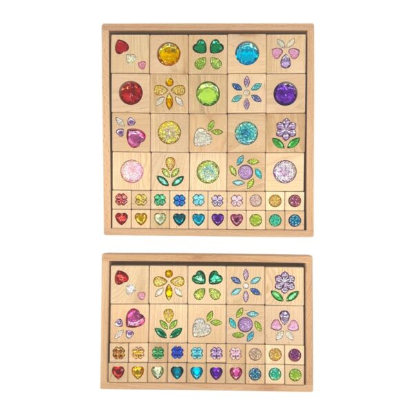 Sparkle Garden Gem Set – 30-Piece Small & 40-Piece Large Sets