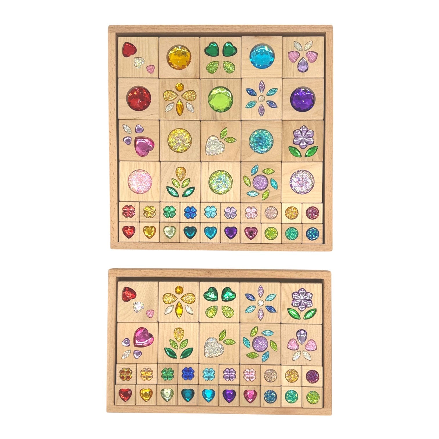 Sparkle Garden Gem Set – 30-Piece Small & 40-Piece Large Sets - Image 1