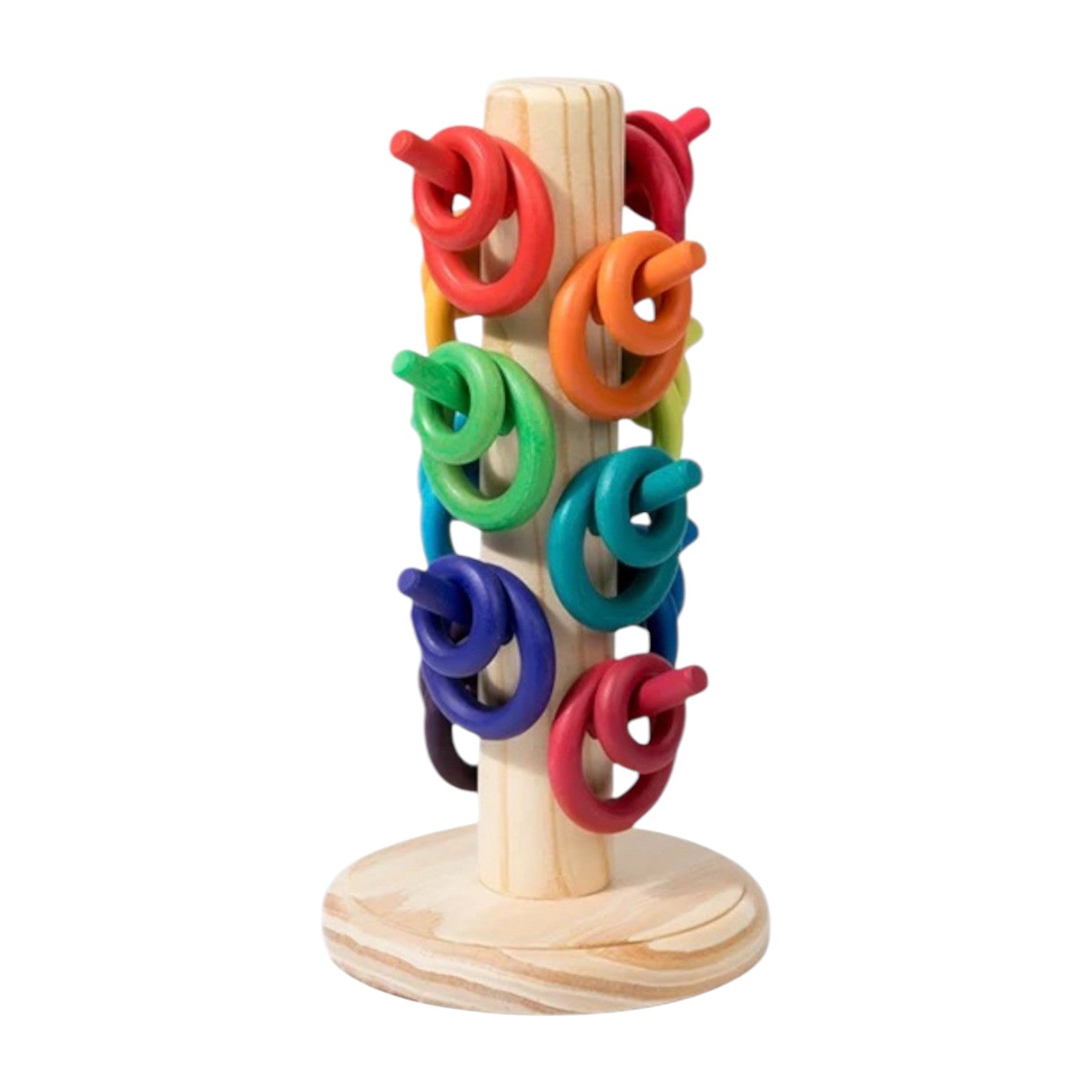 12-Dowel Sorting Tree with 24 Building Rings Set - Image 3