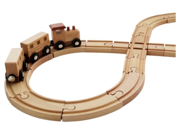 56 PCS Town Exploration Train Set with Track - Image 5