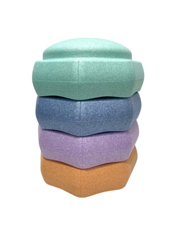 6 Pieces Pastel Rainbow Stepping Stones Set - Image 10