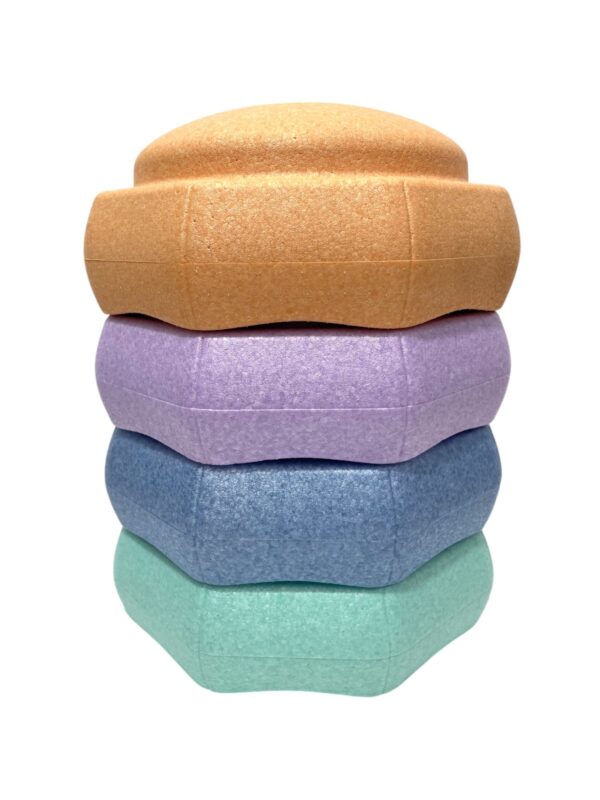 6 Pieces Pastel Rainbow Stepping Stones Set - Image 9