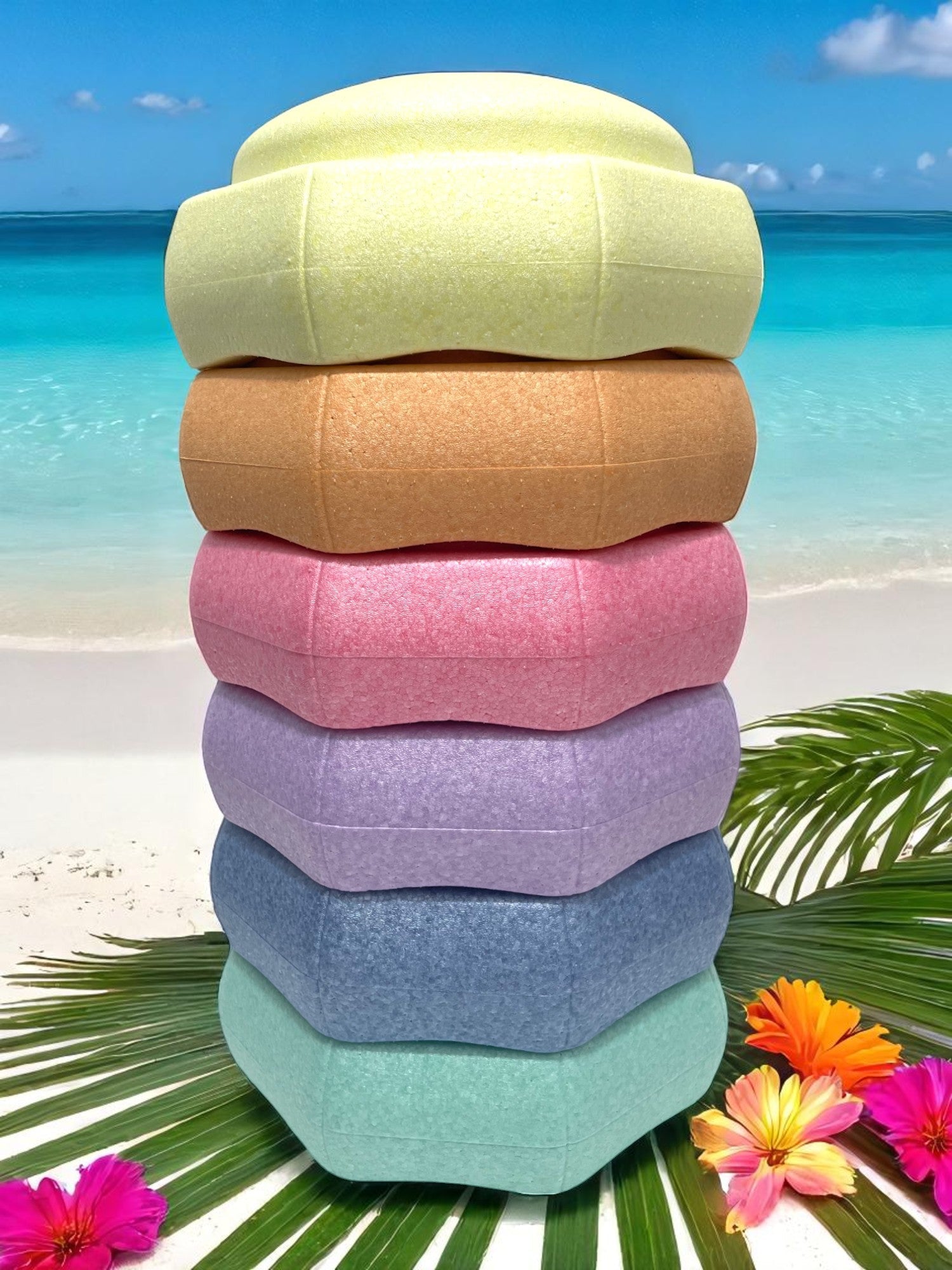6 Pieces Pastel Rainbow Stepping Stones Set - Image 5