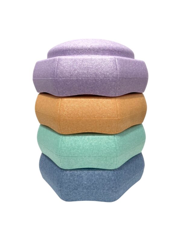 6 Pieces Pastel Rainbow Stepping Stones Set - Image 11