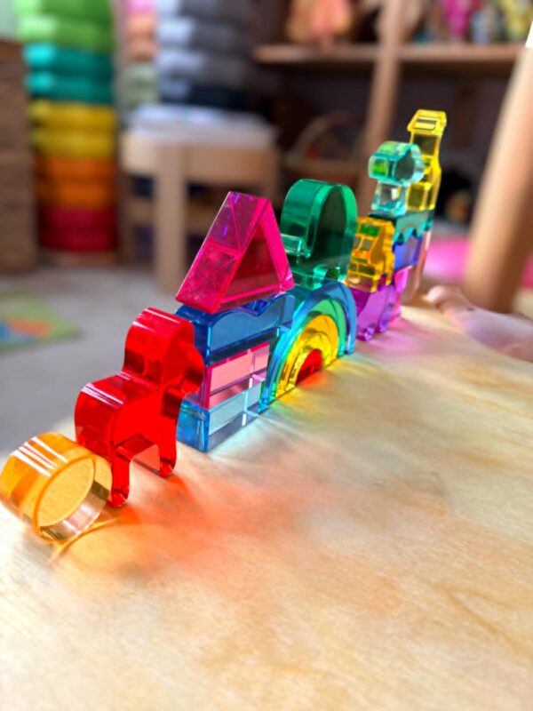 Green Elephant Original Design – Wild Rainbow Safari Blocks Exclusive Limited Edition Wooden & Acrylic Play Set - Image 10