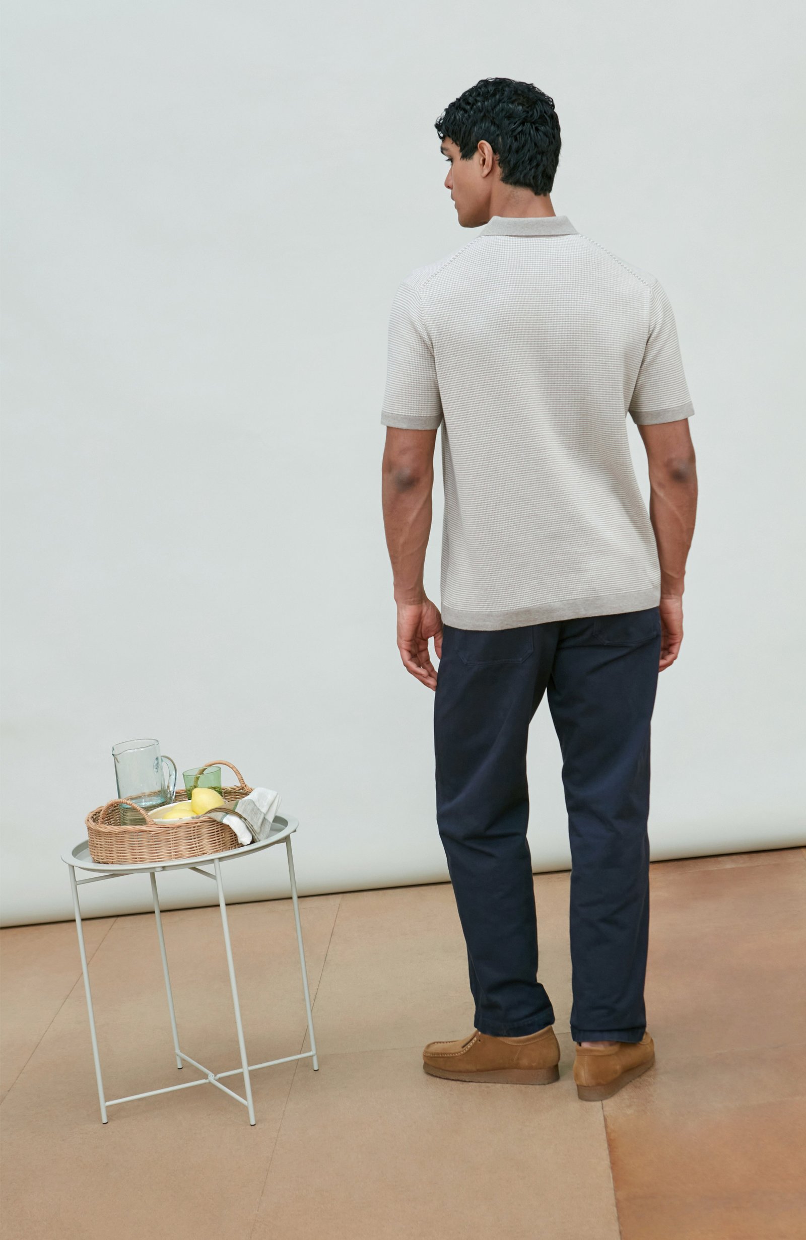 10037 natural m el model mens cotton two tone textured polo shirt 2 d51a8838 f585 4fff 90f6 d6c5924d53be 1 10037 natural m el model mens cotton two tone textured polo shirt 2 d51a8838 f585 4fff 90f6 d6c5924d53be 1