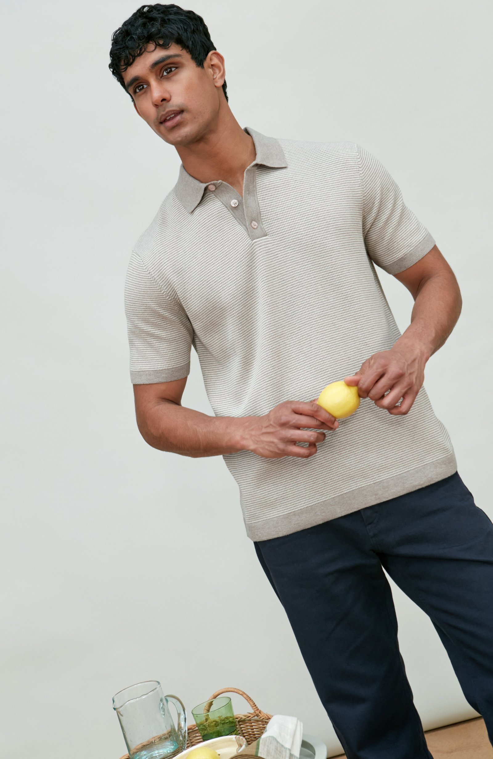 10037 natural m el model mens cotton two tone textured polo shirt 3 3ac176e5 e332 4aad acea 3f090d9f51d3 10037 natural m el model mens cotton two tone textured polo shirt 3 3ac176e5 e332 4aad acea 3f090d9f51d3
