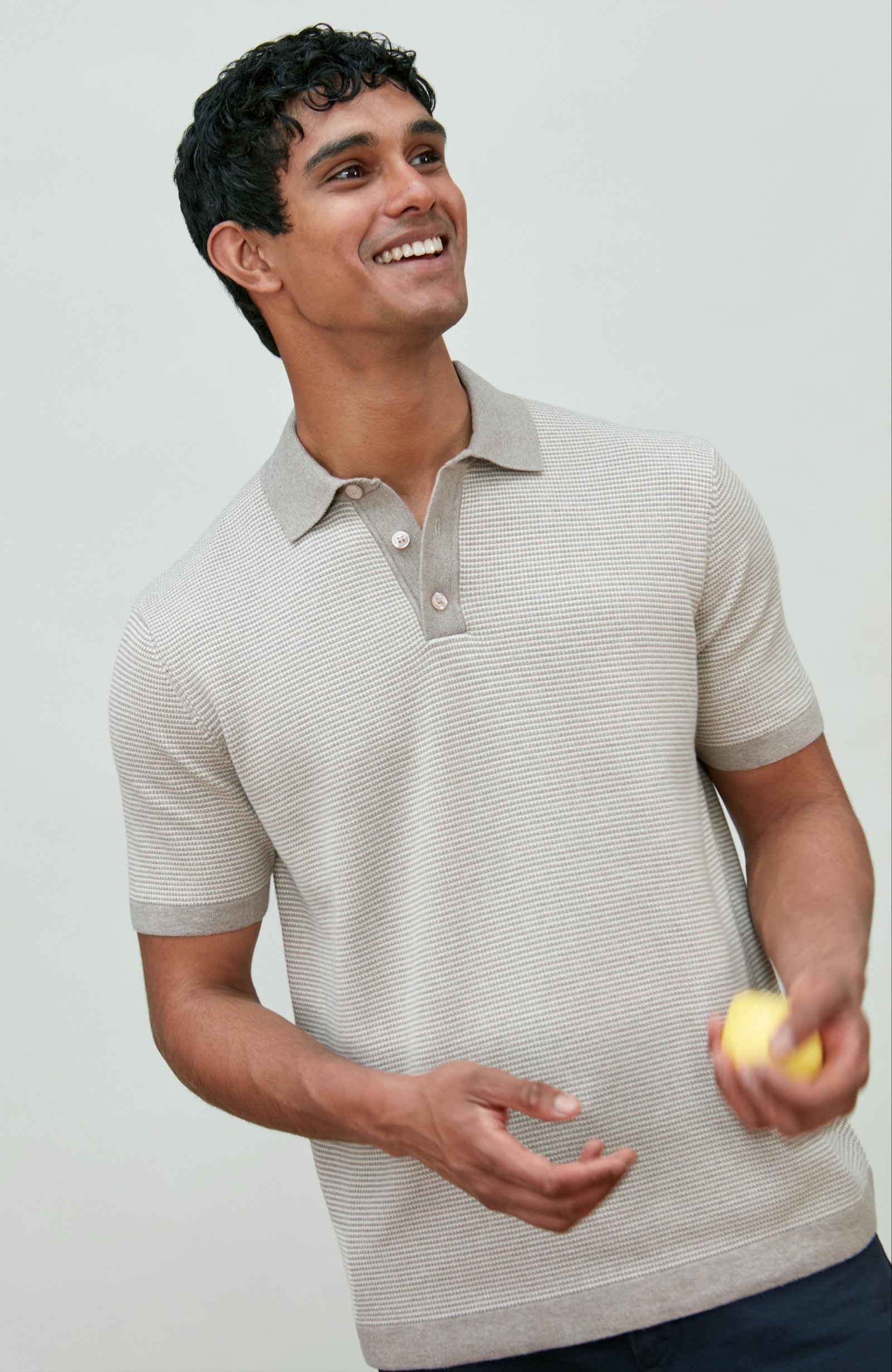 10037 natural m el model mens cotton two tone textured polo shirt 5 5e63a498 99ca 46c9 97e4 dc715f7adc5f 10037 natural m el model mens cotton two tone textured polo shirt 5 5e63a498 99ca 46c9 97e4 dc715f7adc5f