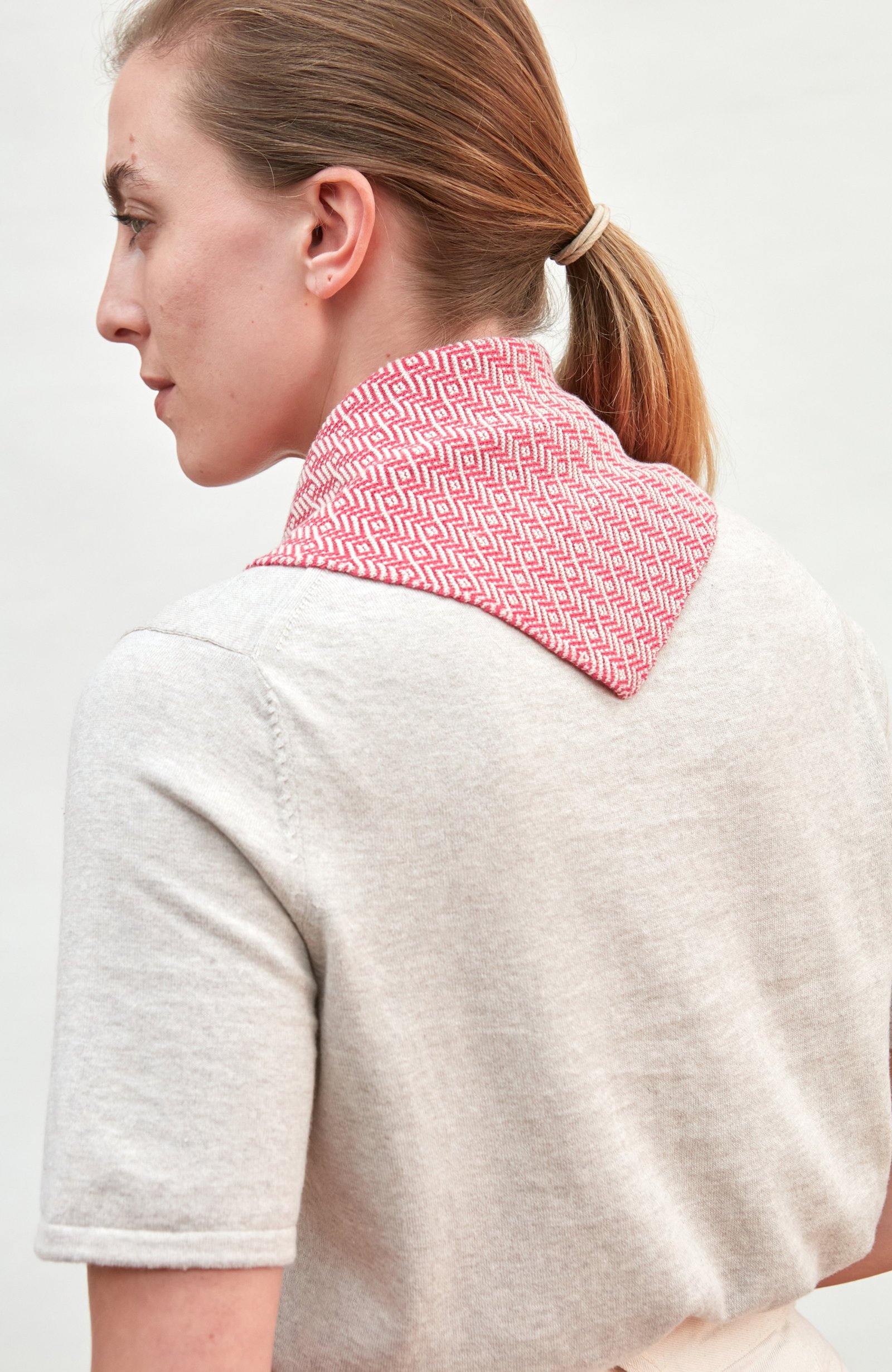 10051 bittersweet red model lightweight cotton two tone neckerchief 6 10051 bittersweet red model lightweight cotton two tone neckerchief 6