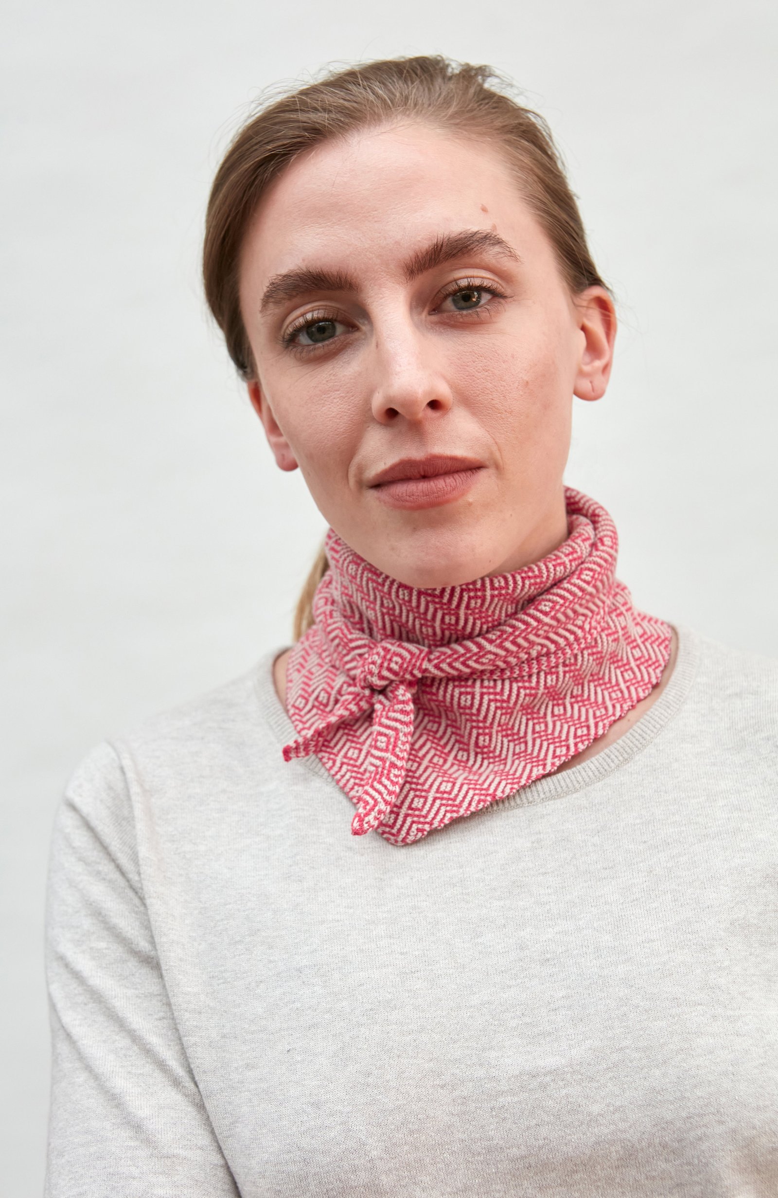 10051 bittersweet red model lightweight cotton two tone neckerchief 8 10051 bittersweet red model lightweight cotton two tone neckerchief 8