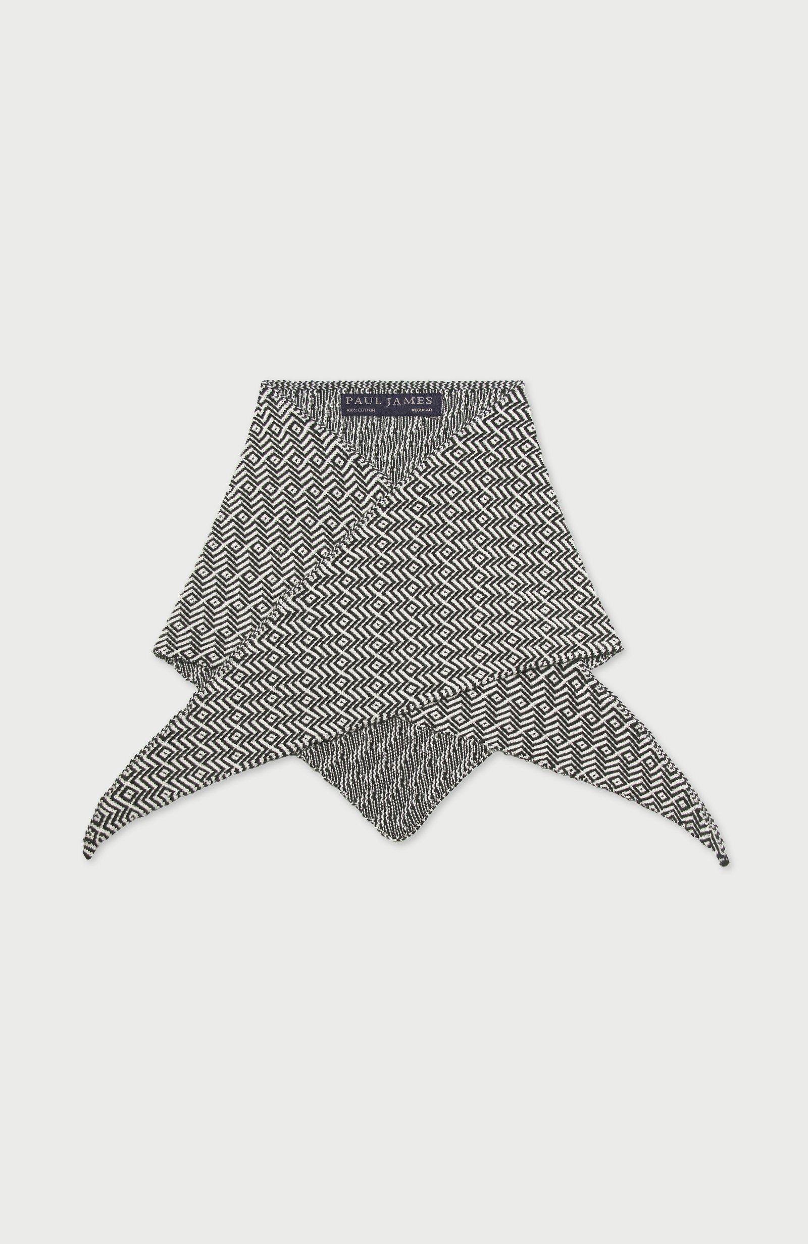 10051 black flat lightweight cotton two tone neckerchief fan 1 10051 black flat lightweight cotton two tone neckerchief fan 1