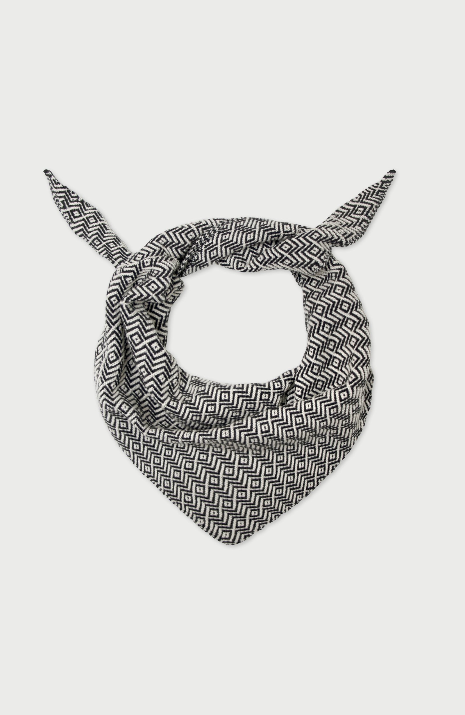 10051 black flat lightweight cotton two tone neckerchief knot 10051 black flat lightweight cotton two tone neckerchief knot
