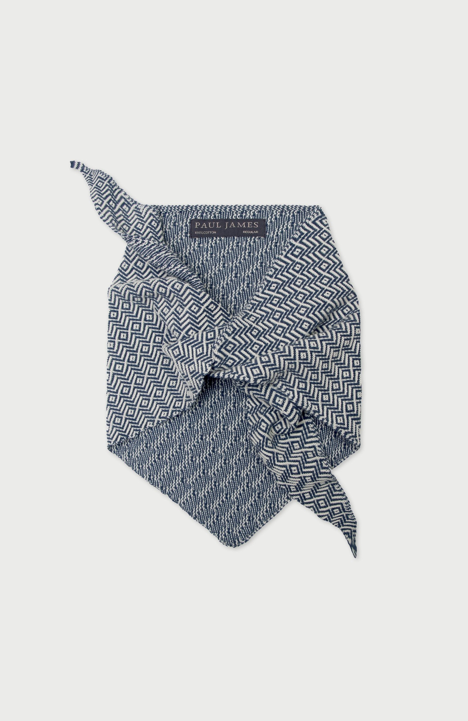 10051 blue melange flat lightweight cotton two tone neckerchief folded 1 10051 blue melange flat lightweight cotton two tone neckerchief folded 1
