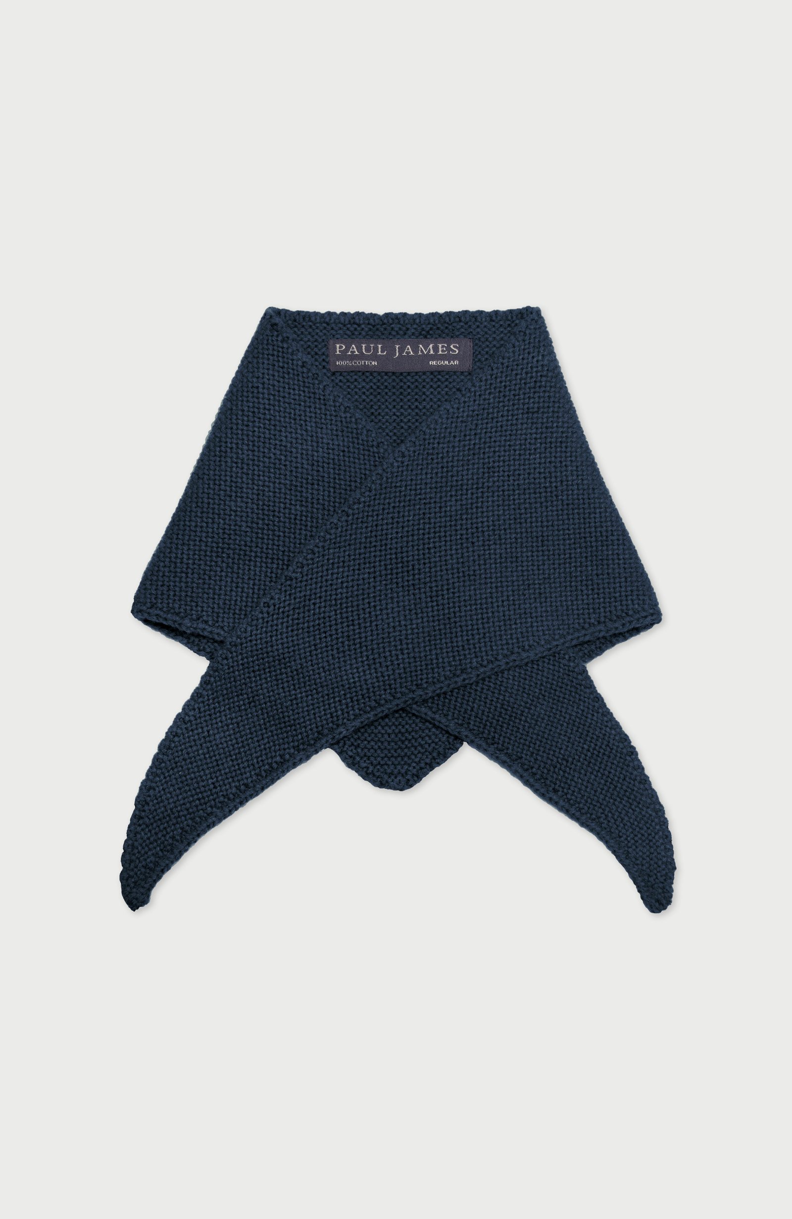 10059 blue melange flat unisex cotton moss knit mini neckerchief flat 1 10059 blue melange flat unisex cotton moss knit mini neckerchief flat 1
