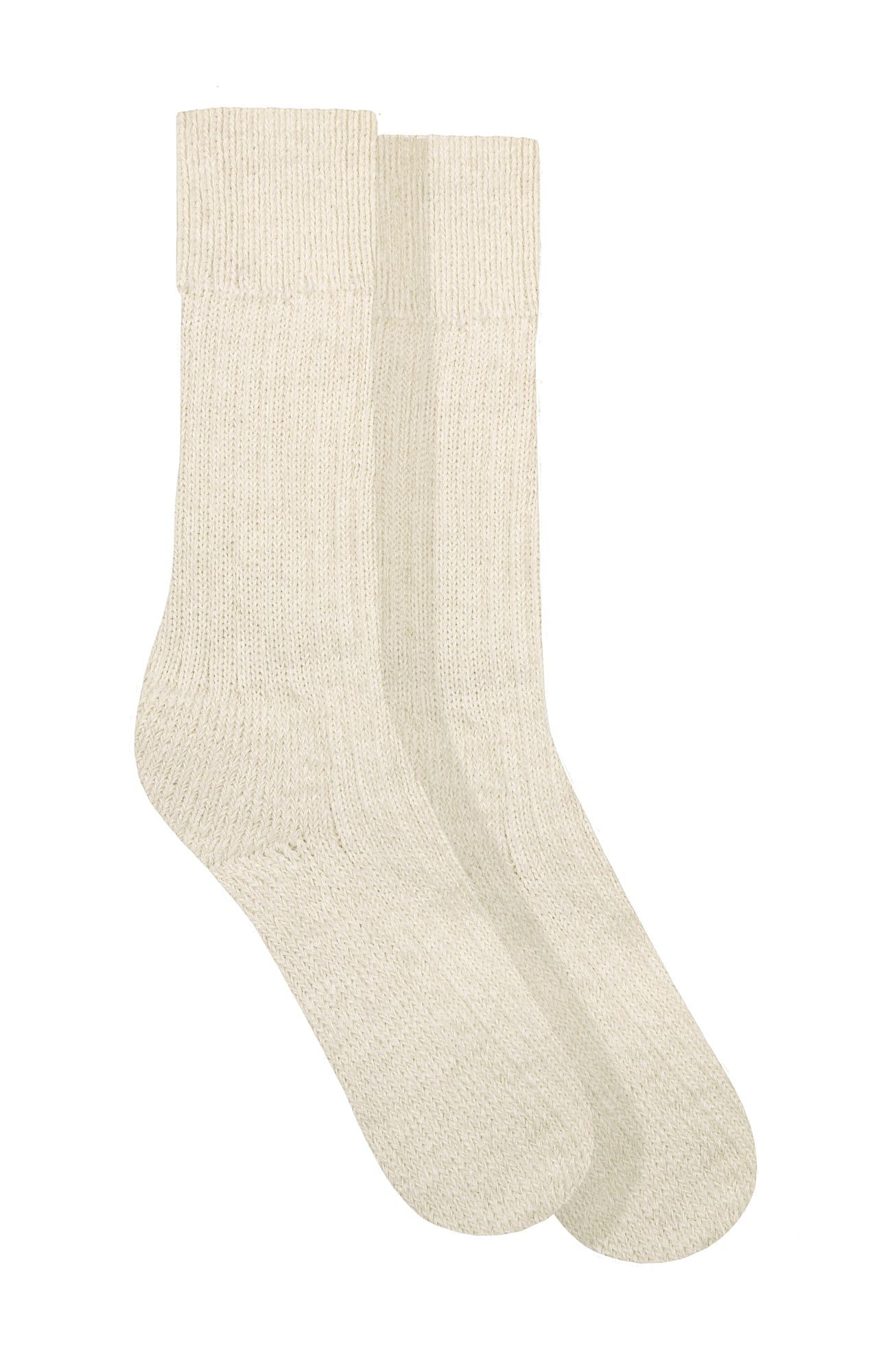 1006a cream flat alpaca cushion sole walking socks side 1006a cream flat alpaca cushion sole walking socks side