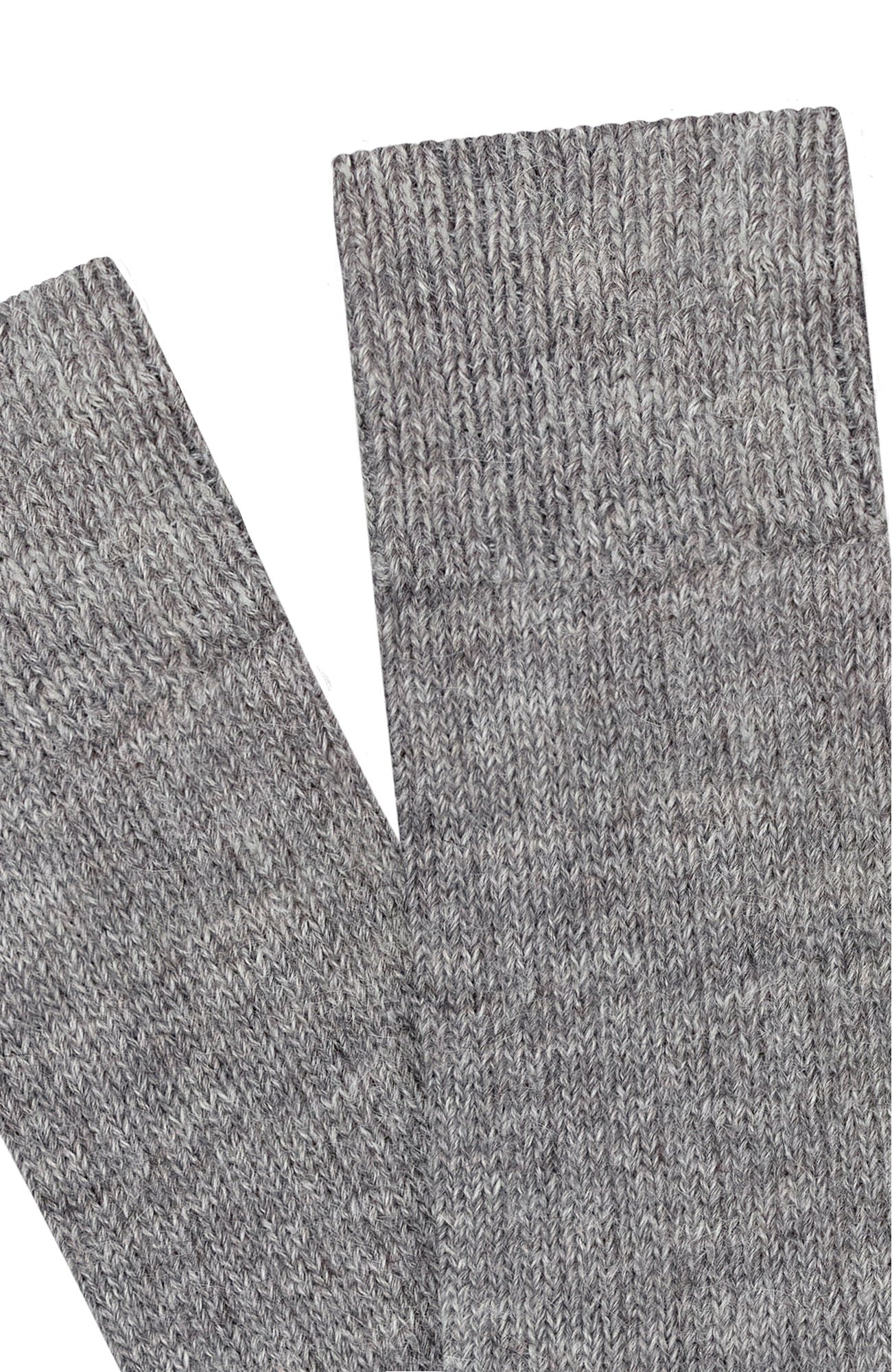1006a grey flat alpaca cushion sole walking socks close up 1006a grey flat alpaca cushion sole walking socks close up