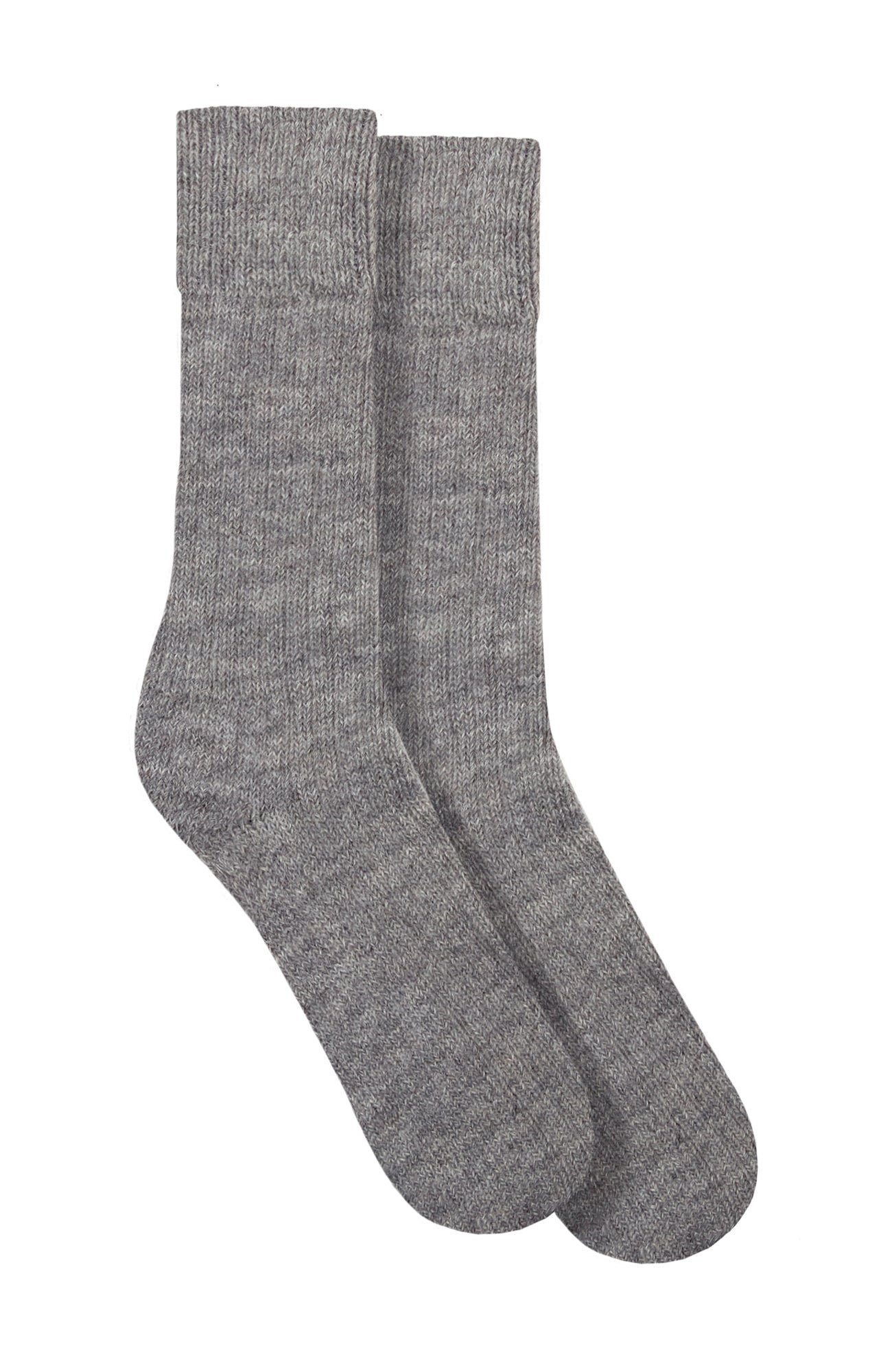 1006a grey flat alpaca cushion sole walking socks side 1006a grey flat alpaca cushion sole walking socks side
