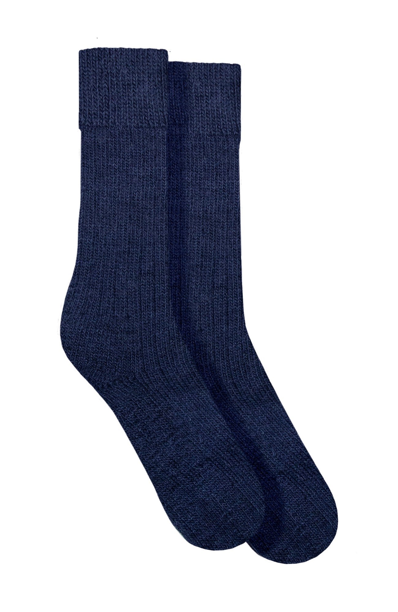1006a navy flat alpaca cushion sole walking socks side 1006a navy flat alpaca cushion sole walking socks side