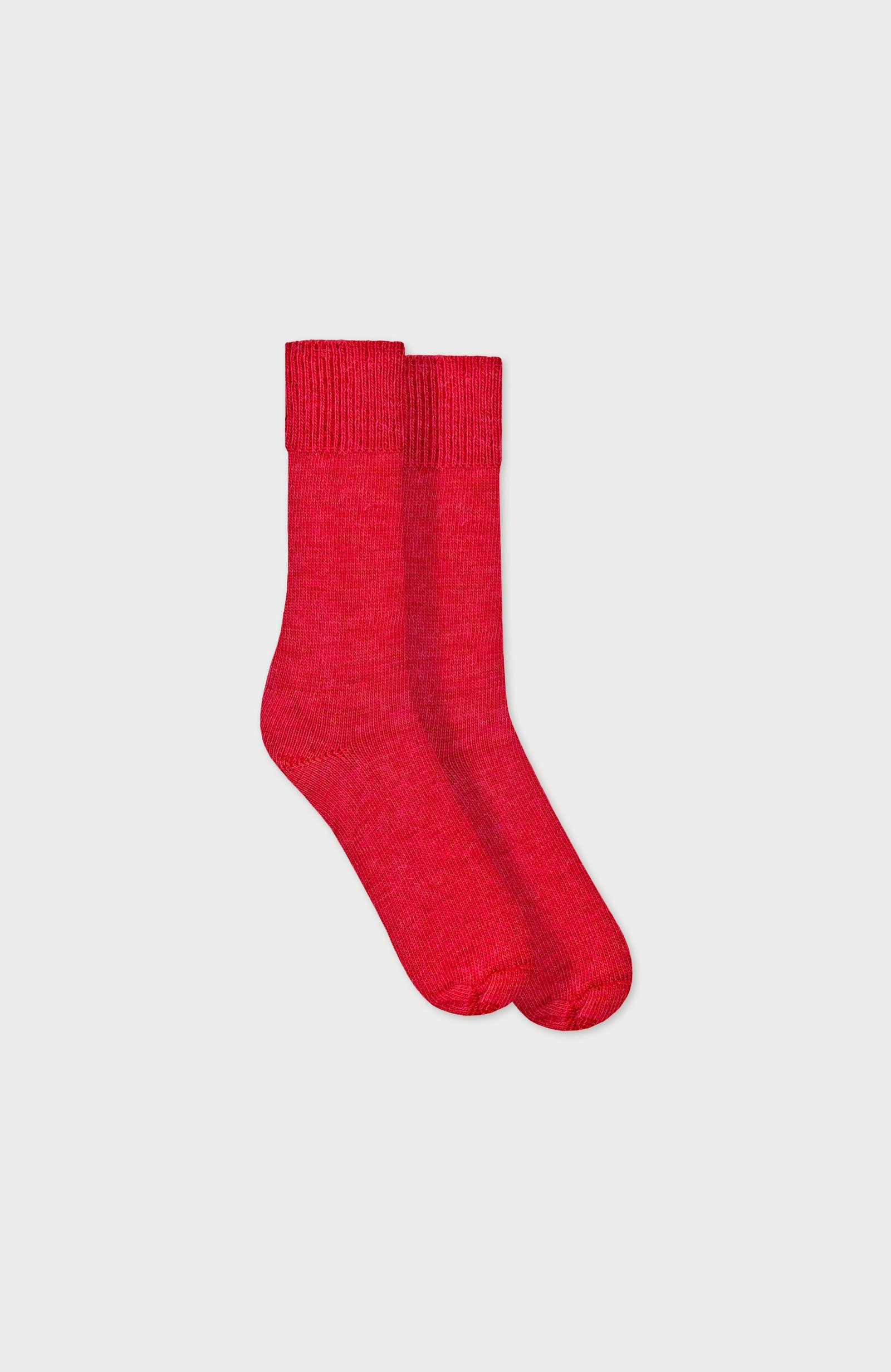 1007 red flat alpaca everyday socks side 1 1007 red flat alpaca everyday socks side 1