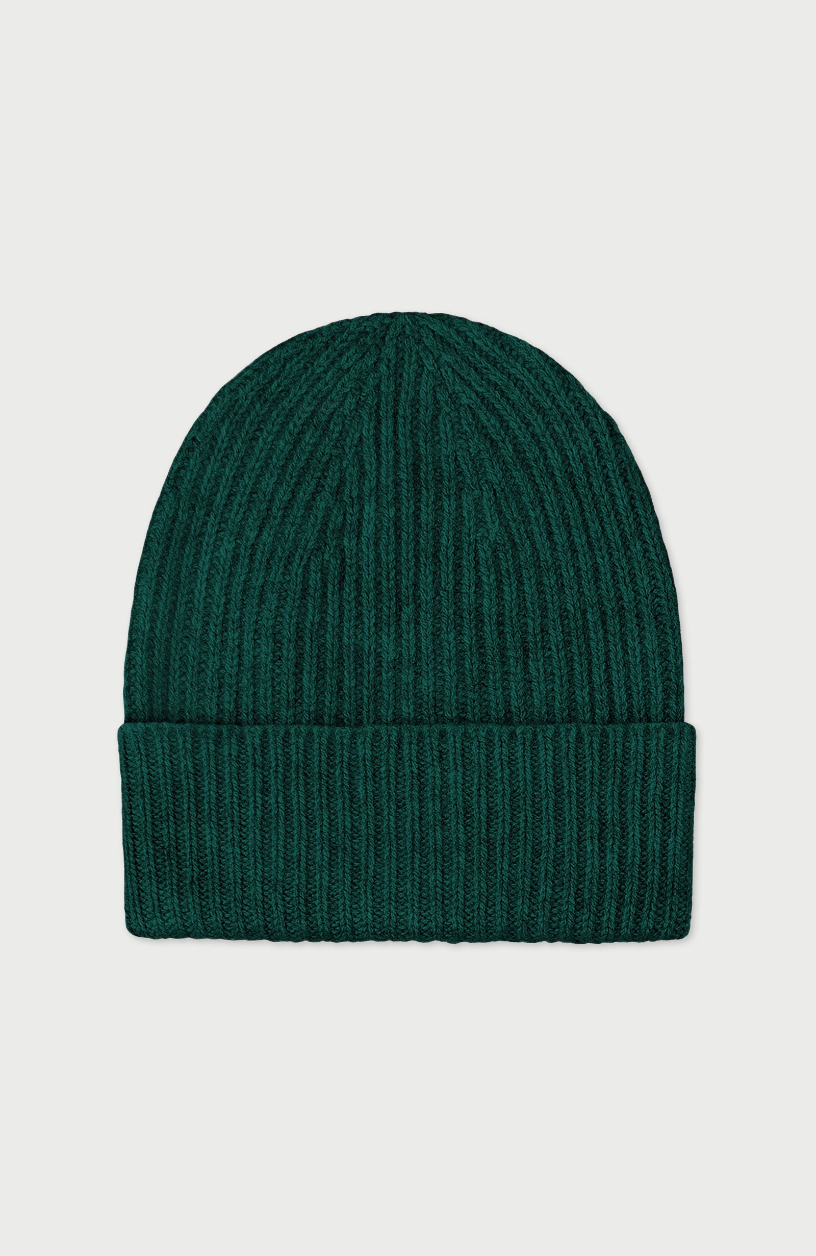 1016 bottle green flat cashmere ribbed beanie hat 3 1016 bottle green flat cashmere ribbed beanie hat 3