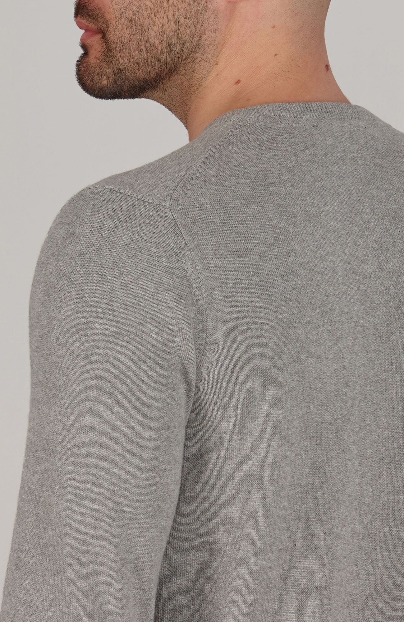 3474 ash grey m model mens cotton crew neck jumper 7 3474 ash grey m model mens cotton crew neck jumper 7