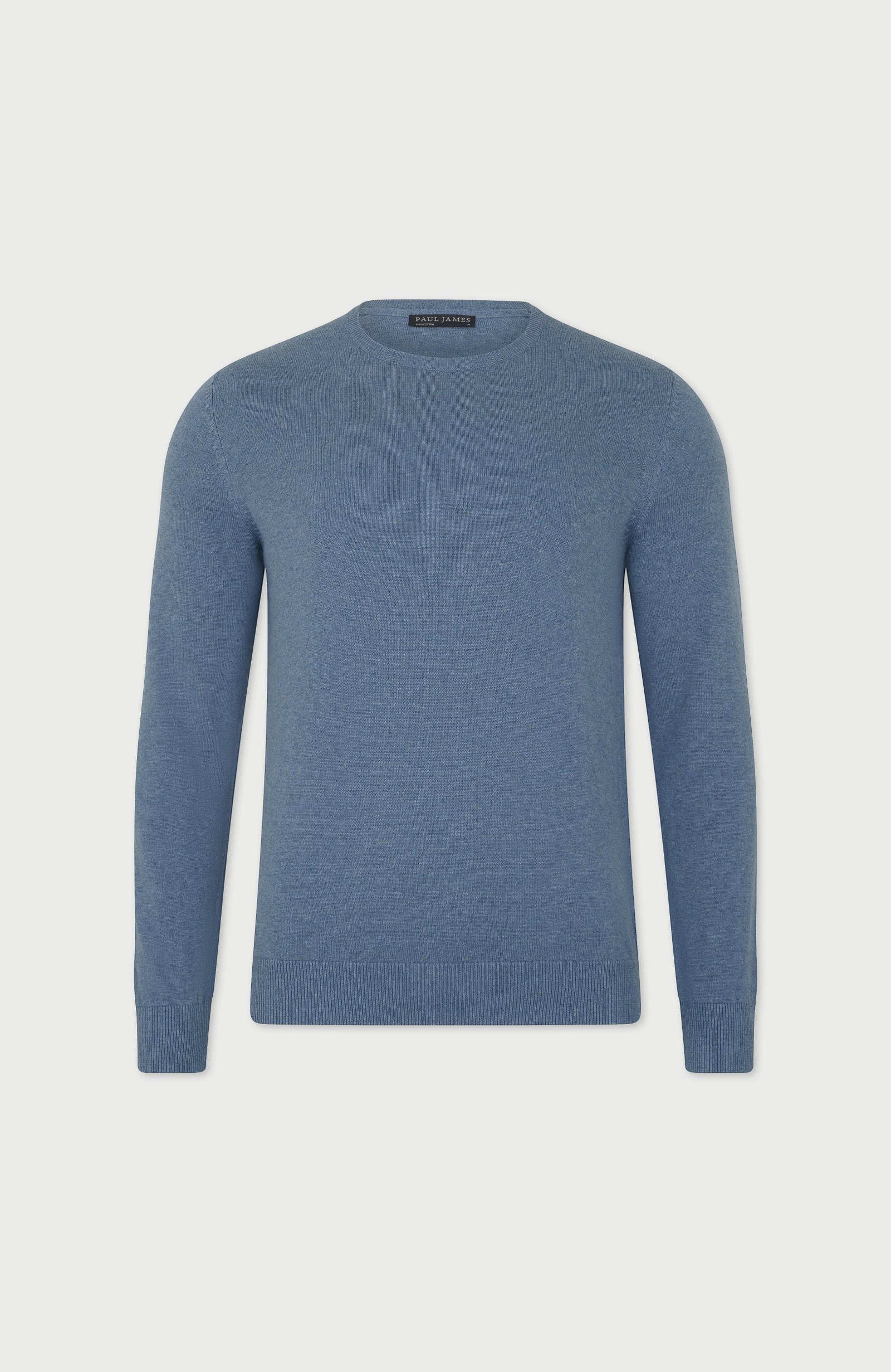 3474 denim blue im mens cotton crew neck jumper front f48352c3 125e 42a3 8a71 49e4b09507e4 1 3474 denim blue im mens cotton crew neck jumper front f48352c3 125e 42a3 8a71 49e4b09507e4 1