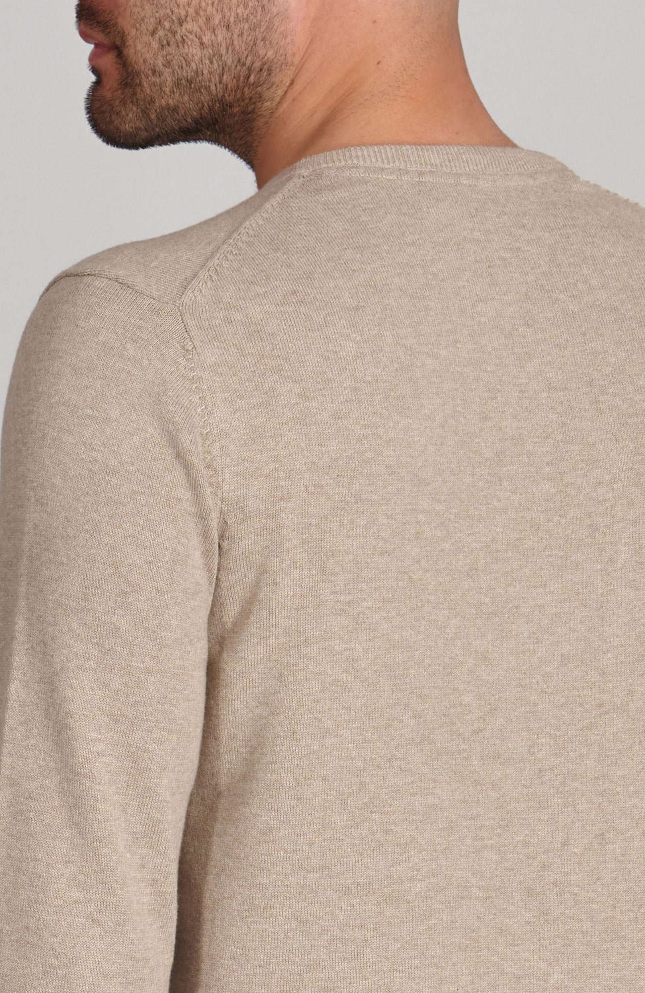 3474 fawn model mens cotton crew neck jumper 7 1 3474 fawn model mens cotton crew neck jumper 7 1