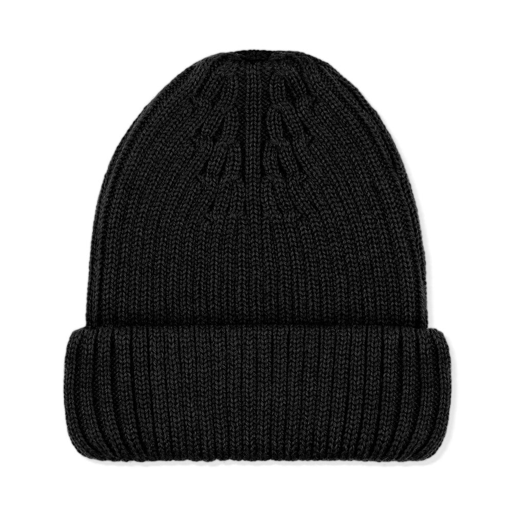 5097a black pure fine merino ribbed beanie 5097a black pure fine merino ribbed beanie