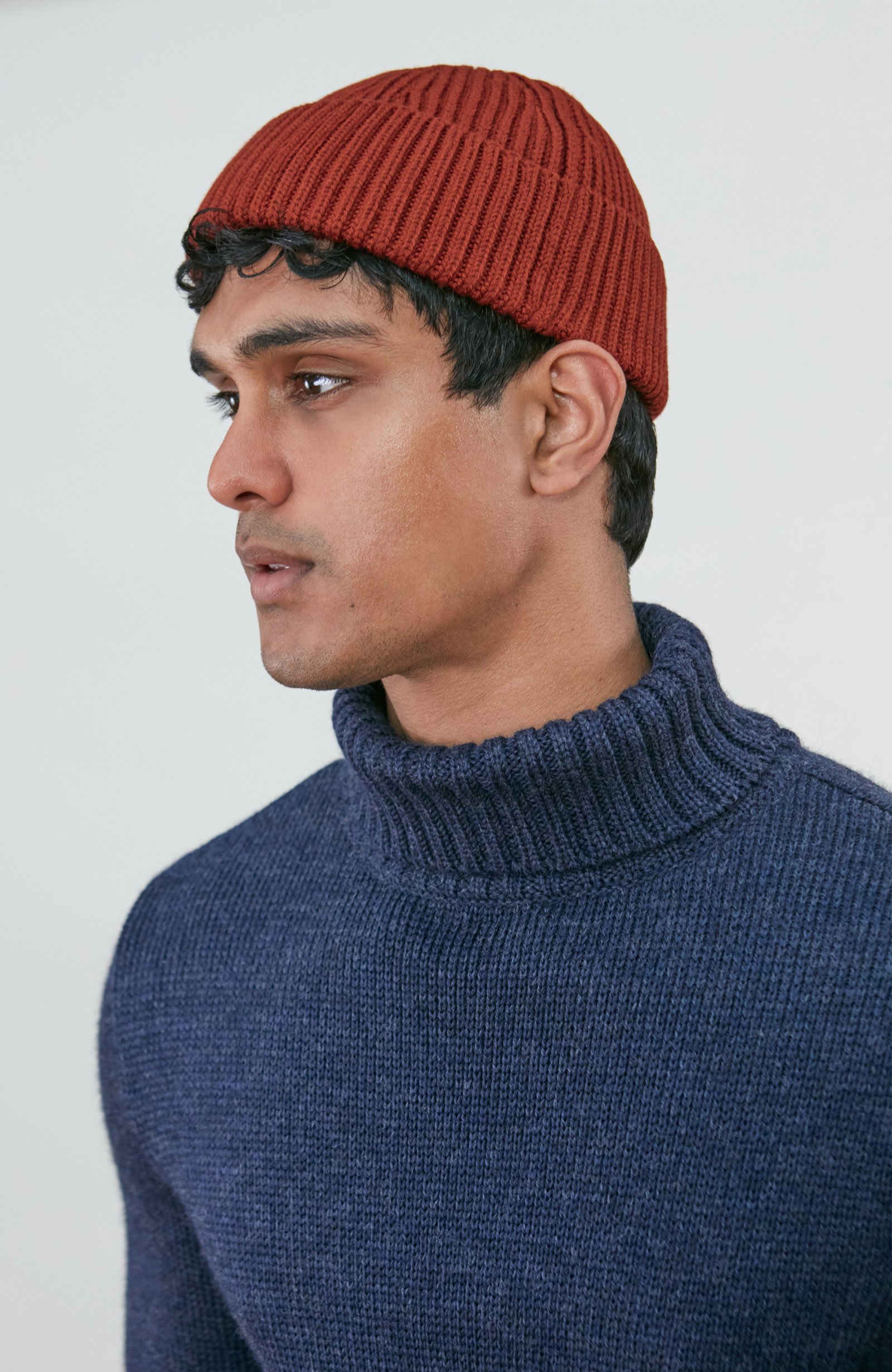 6381 navy melange m 8193 spice el model mens chunky merino fitted submariner jumper 16 6381 navy melange m 8193 spice el model mens chunky merino fitted submariner jumper 16