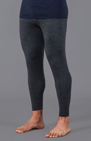8067 charcoal model mens merino activewear heavyweight base layer bottom 1