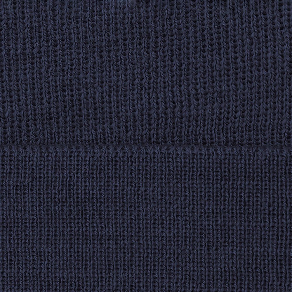 8111 navy unisex merino lightweight fishermans beanie detail 8111 navy unisex merino lightweight fishermans beanie detail