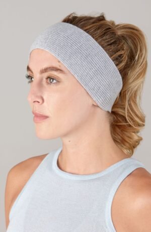 8149 light grey model merino ribbed headband 3