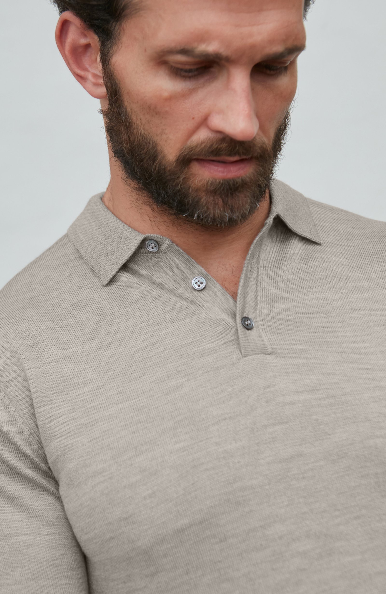 8186 barley m el model mens extra fine merino wool long sleeve polo shirt 6 8186 barley m el model mens extra fine merino wool long sleeve polo shirt 6