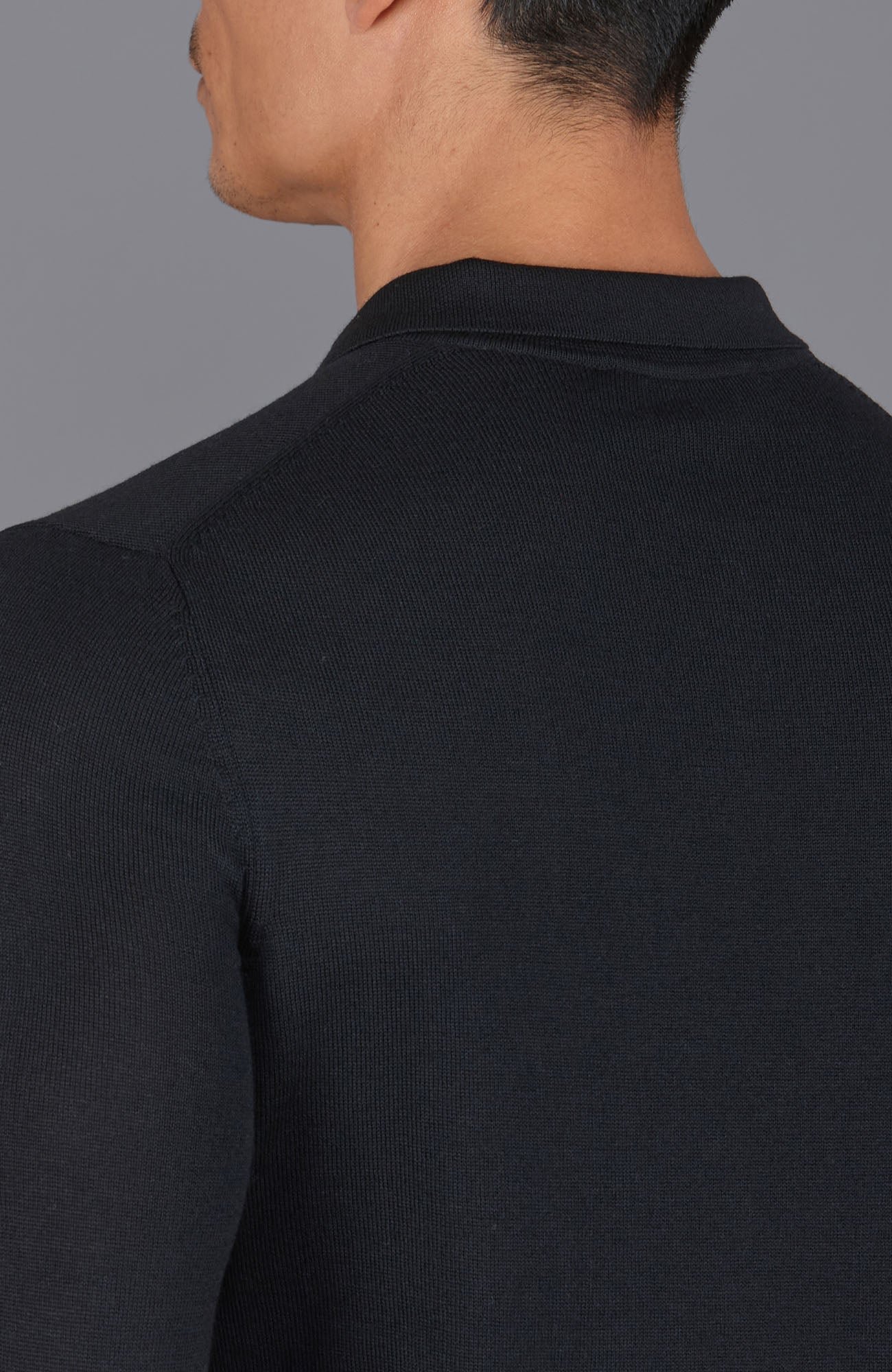 8186 black m model mens extra fine merino wool long sleeve polo shirt 4 8186 black m model mens extra fine merino wool long sleeve polo shirt 4