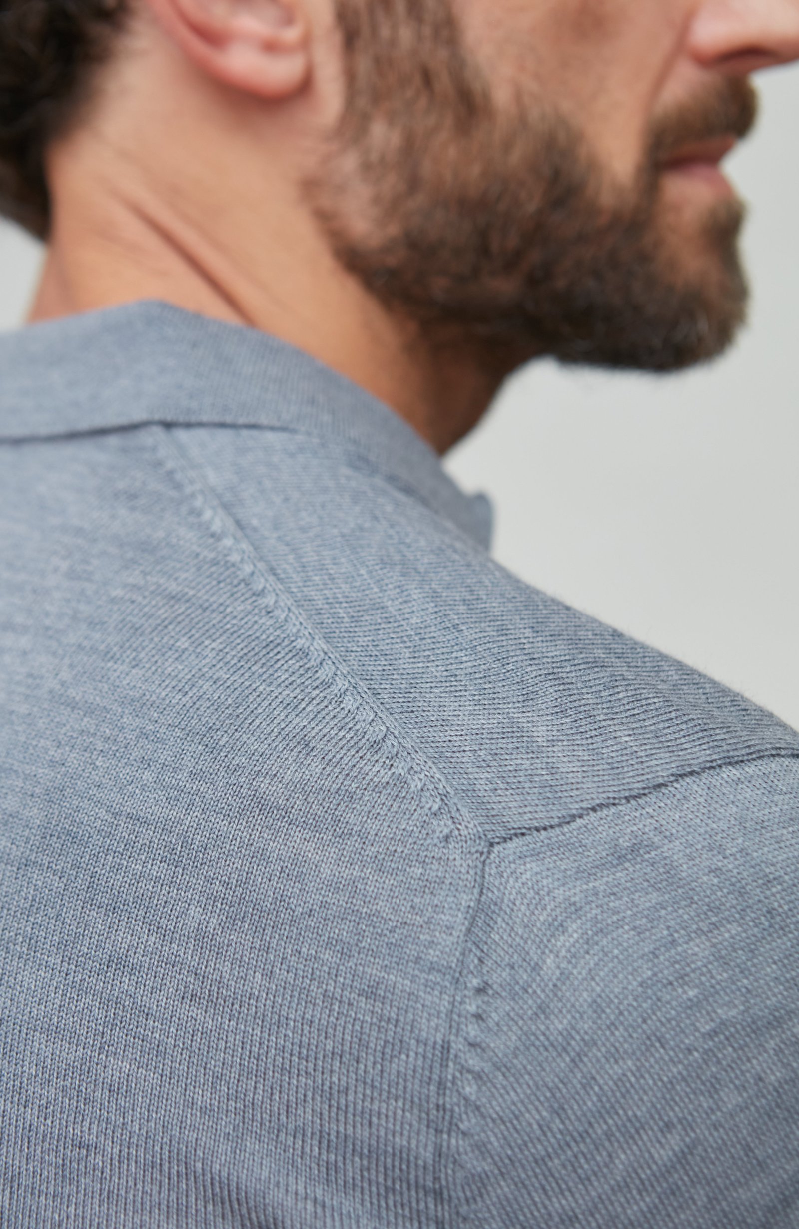 8186 mid grey m el model mens extra fine merino wool long sleeve polo shirt 13 8186 mid grey m el model mens extra fine merino wool long sleeve polo shirt 13