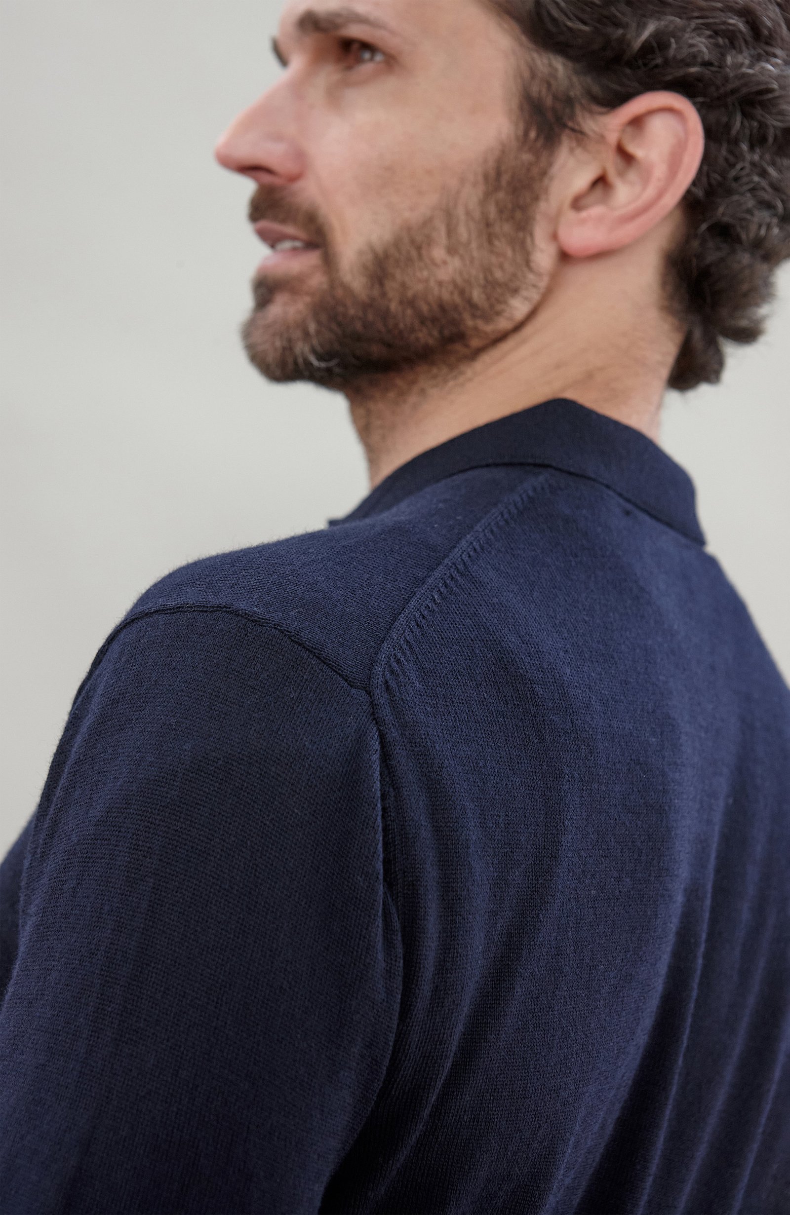 8186 navy l el model mens extra fine merino wool long sleeve polo shirt 9 8186 navy l el model mens extra fine merino wool long sleeve polo shirt 9