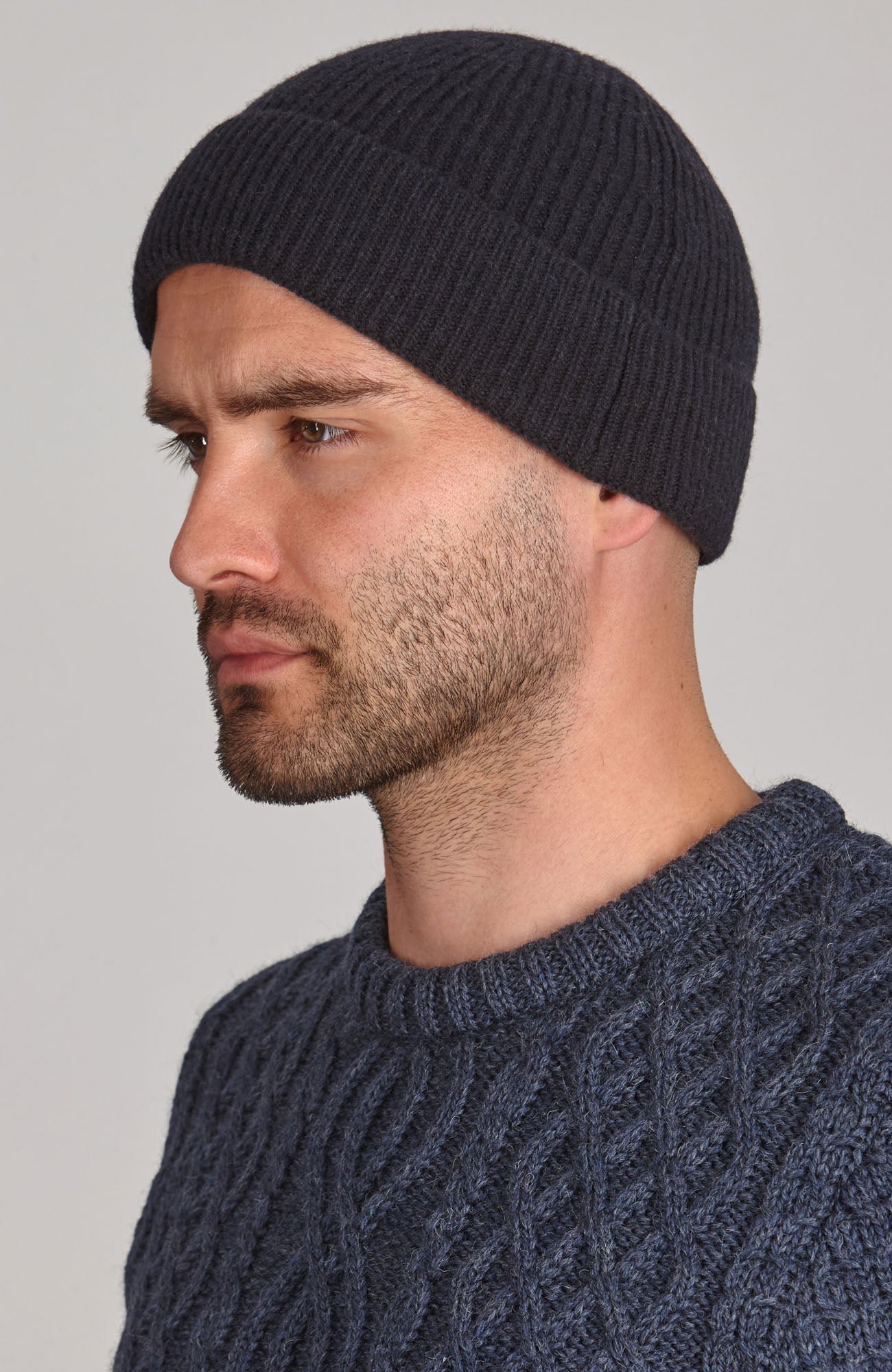 9040 submarine 4911 denim model mens single fold ribbed beanie 5 9040 submarine 4911 denim model mens single fold ribbed beanie 5