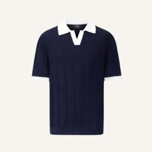 camisa polo masculina old money la martine azul marinho 542