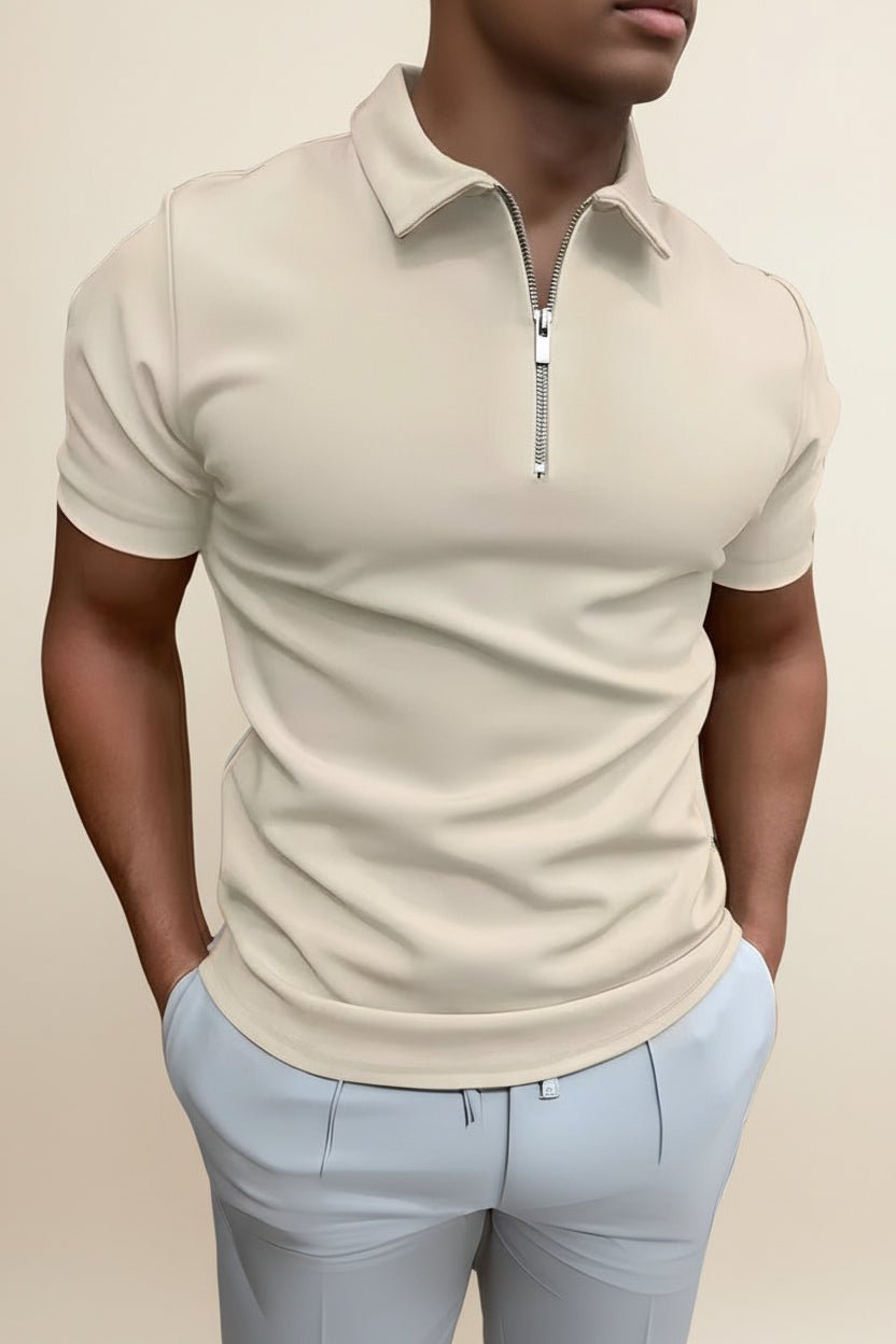 camisa polo masculina old money com meio z per perion bege camisa polo masculina old money com meio z per perion bege