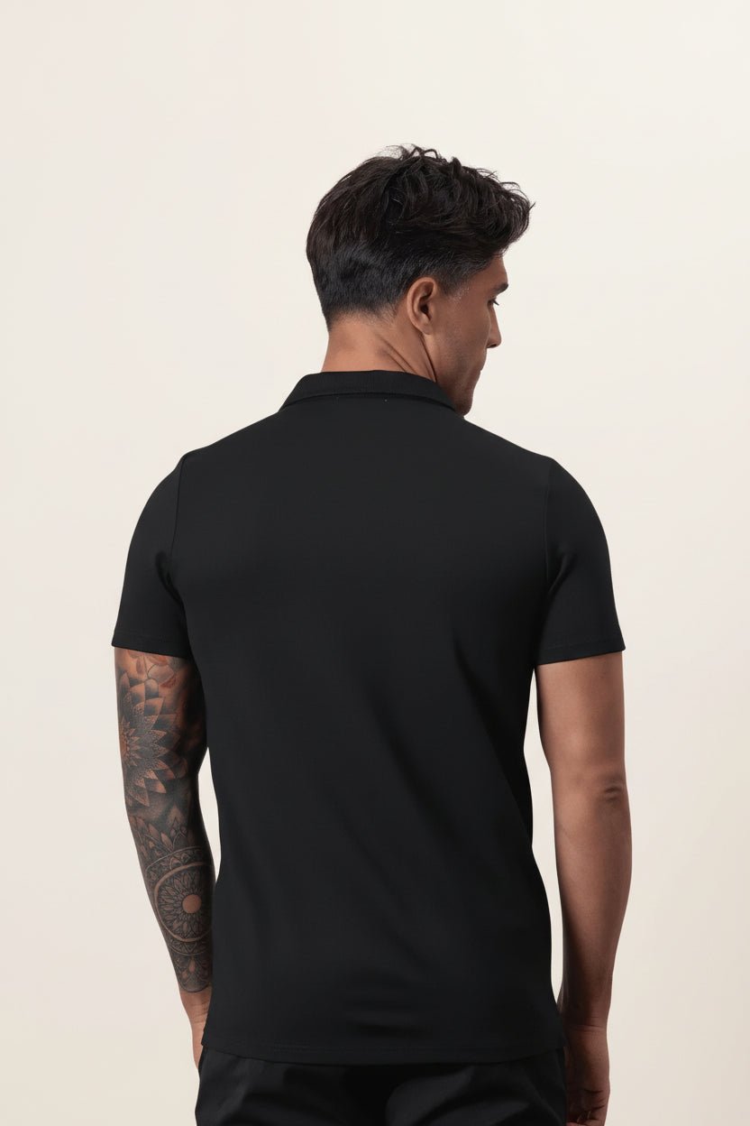 camisa polo masculina old money com meio z per perion preta 1 camisa polo masculina old money com meio z per perion preta 1