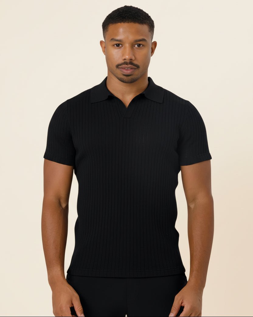 camisa polo masculina de malha old money saville preta camisa polo masculina de malha old money saville preta