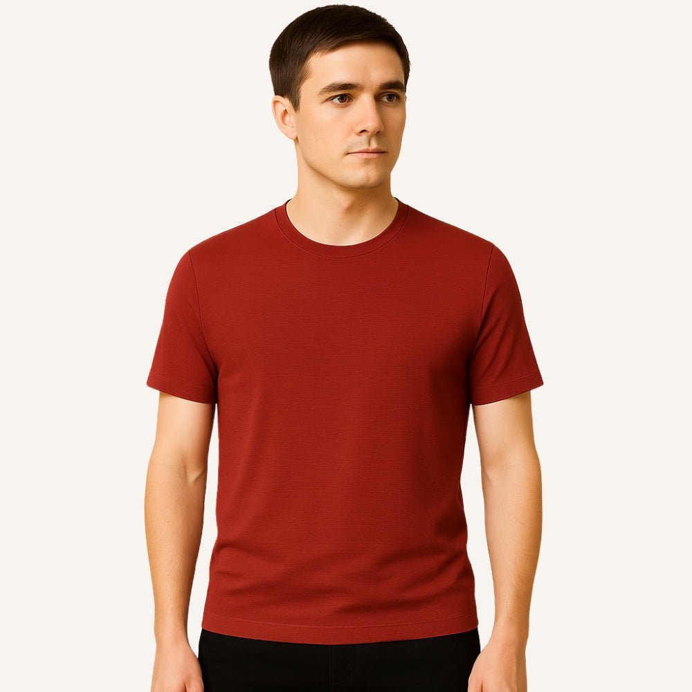 camiseta masculina old money b sica texturizada belmont vermelha 3 camiseta masculina old money b sica texturizada belmont vermelha 3