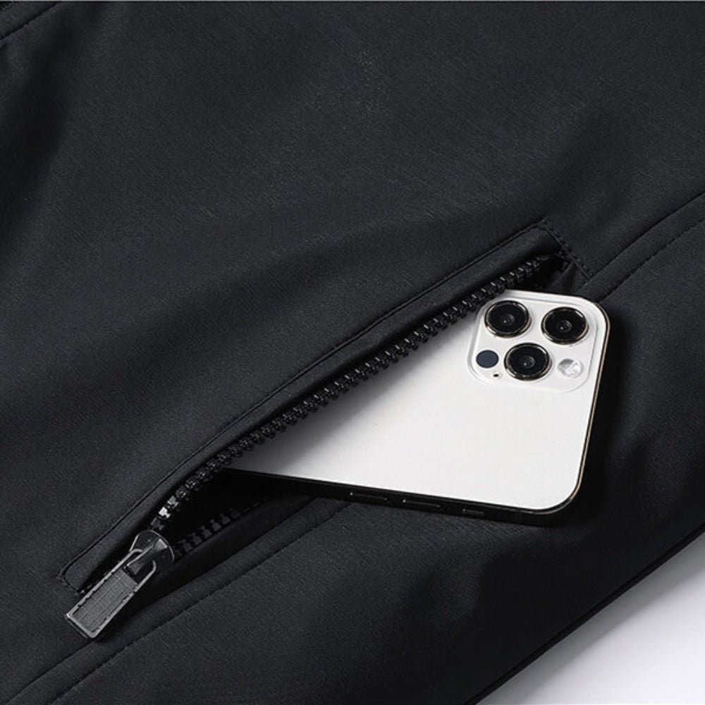 jaqueta masculina de inverno forrada samour preta detalhes 3 1 jaqueta masculina de inverno forrada samour preta detalhes 3 1